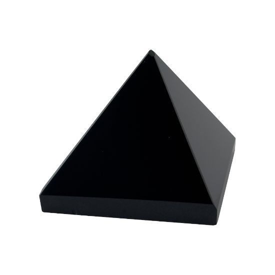 Black tourmaline crystal pyramid